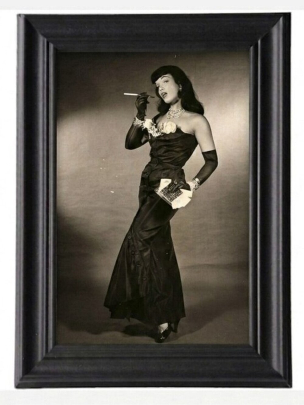 Bettie Page Art Pin Up Photo Rockabilly Punk Beauty Classic Icon Hollywood